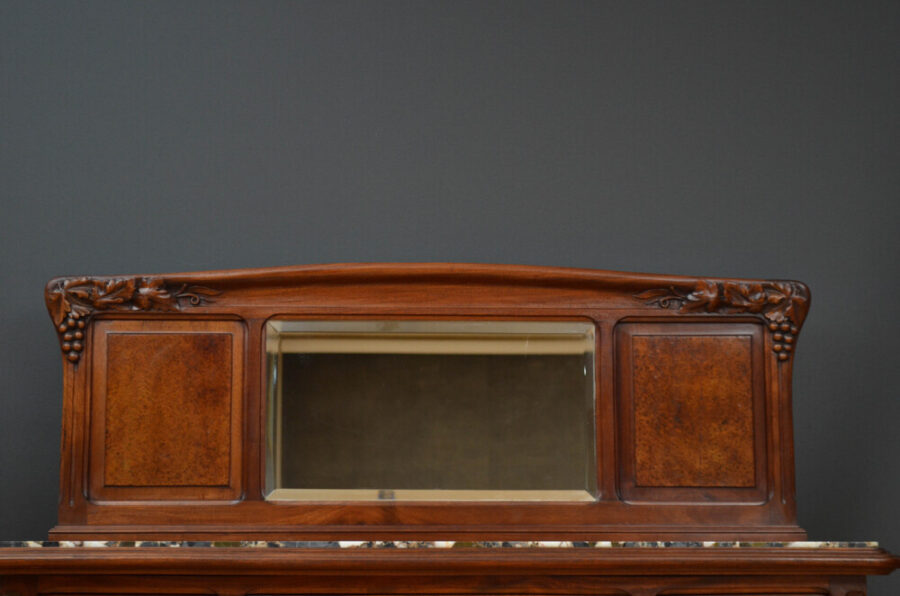 Art Nouveau Mahogany Buffet Credenza