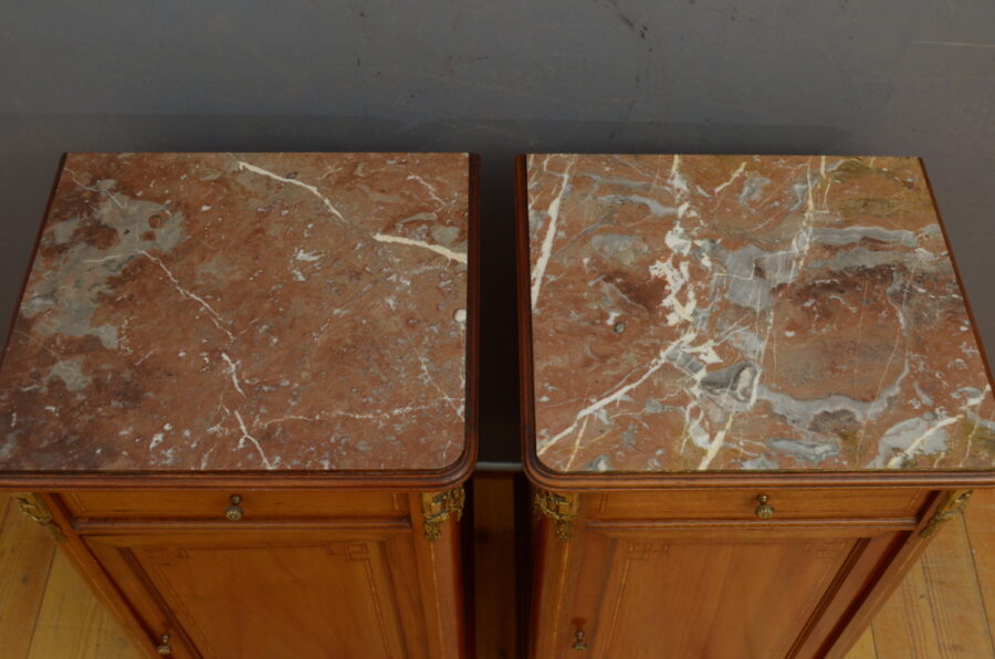 Antique Mahogany Bedside Cabinets