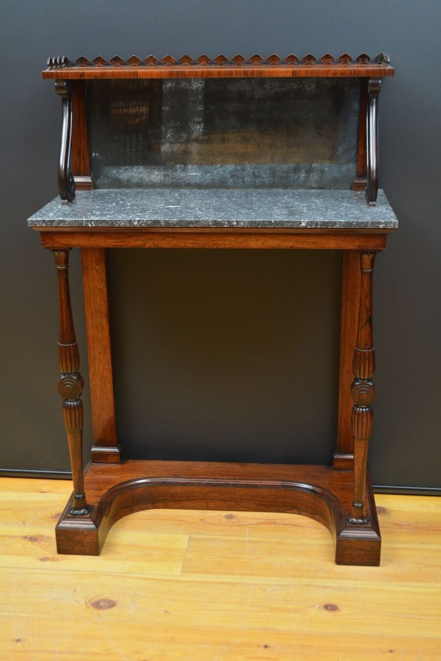 Exceptional Irish Regency Rosewood console table