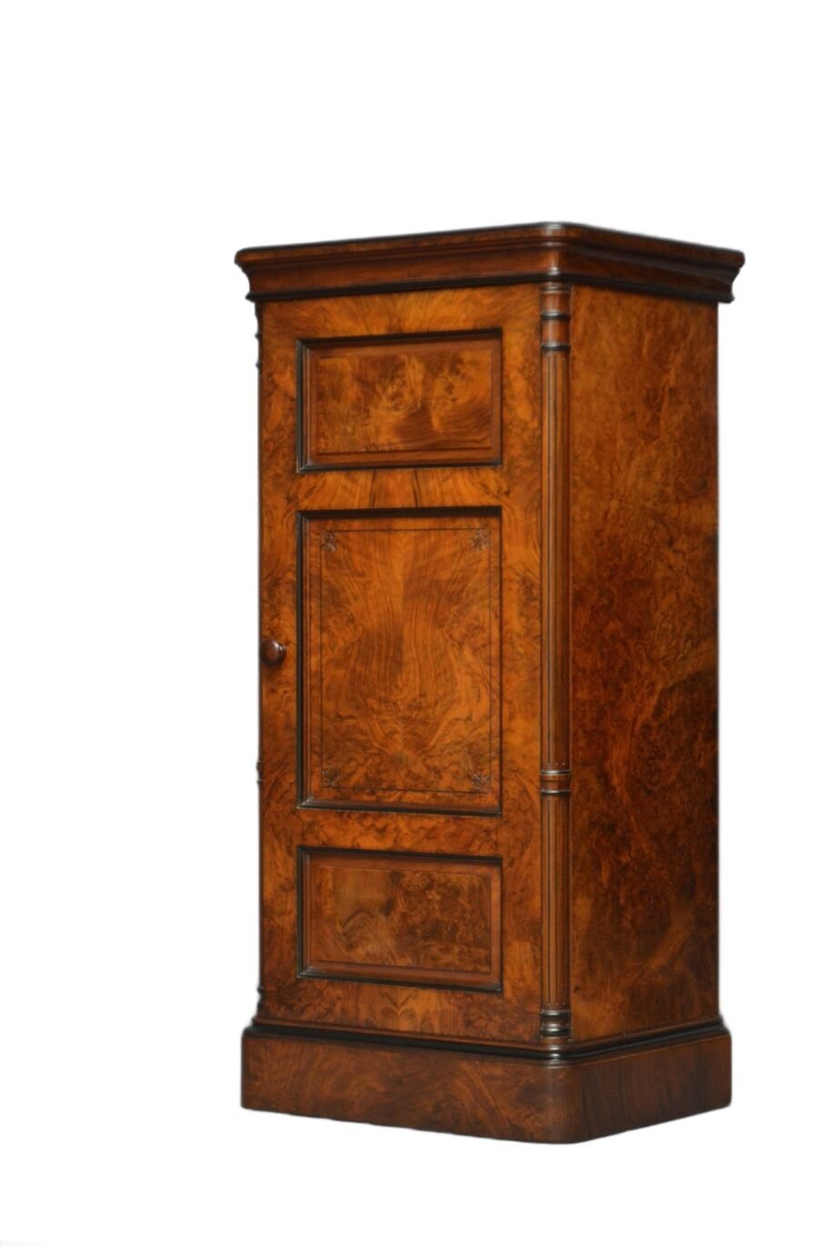 English Victorian Walnut Music Cabinet / Drinks Cabinet