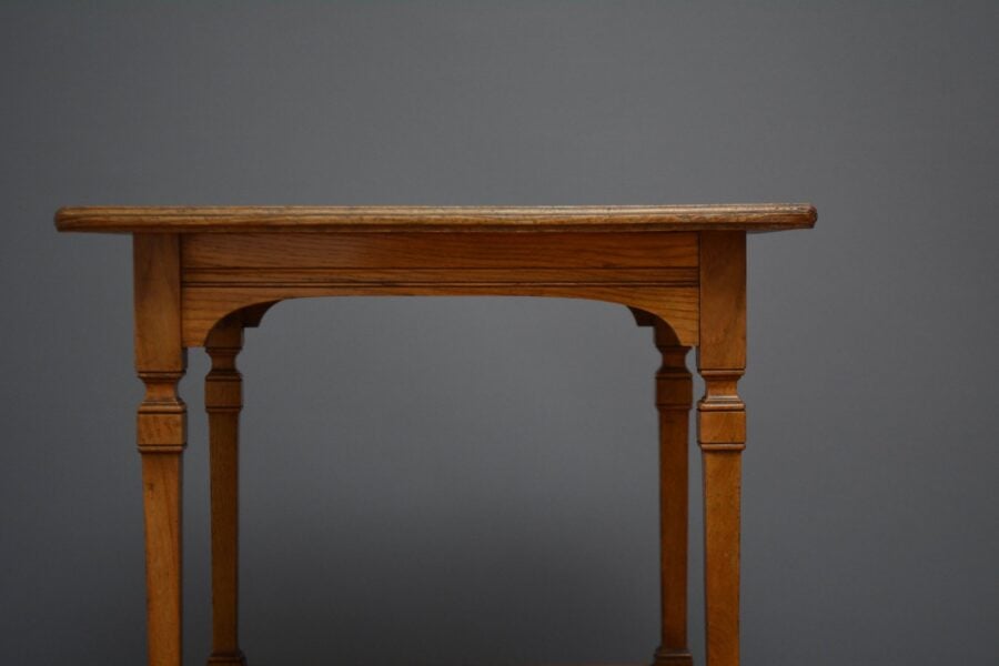 English Victorian Aesthetic Movement Ash Occasional Table - Image 11