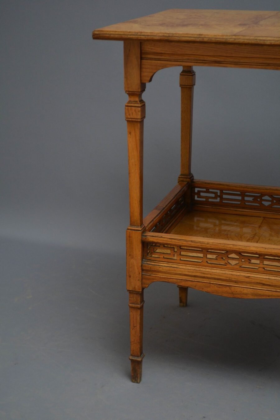 English Victorian Aesthetic Movement Ash Occasional Table - Image 12