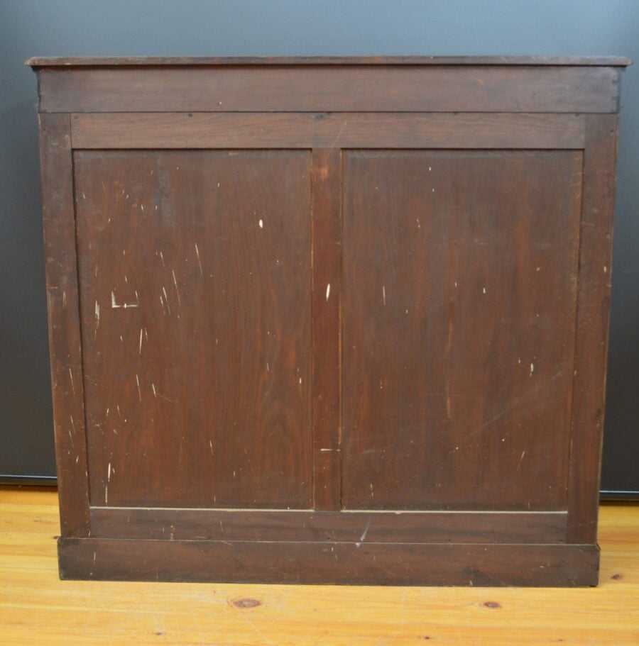 Victorian Solid Walnut Open Fronted Bookcase - Image 12