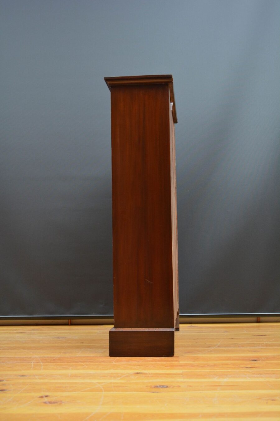 Edwardian Solid Mahogany Open Bookcase - Image 13