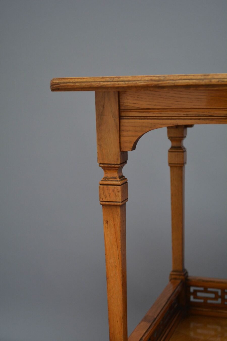 English Victorian Aesthetic Movement Ash Occasional Table - Image 14