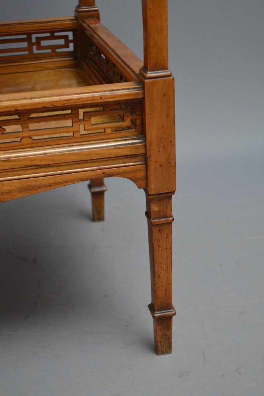 English Victorian Aesthetic Movement Ash Occasional Table - Image 15