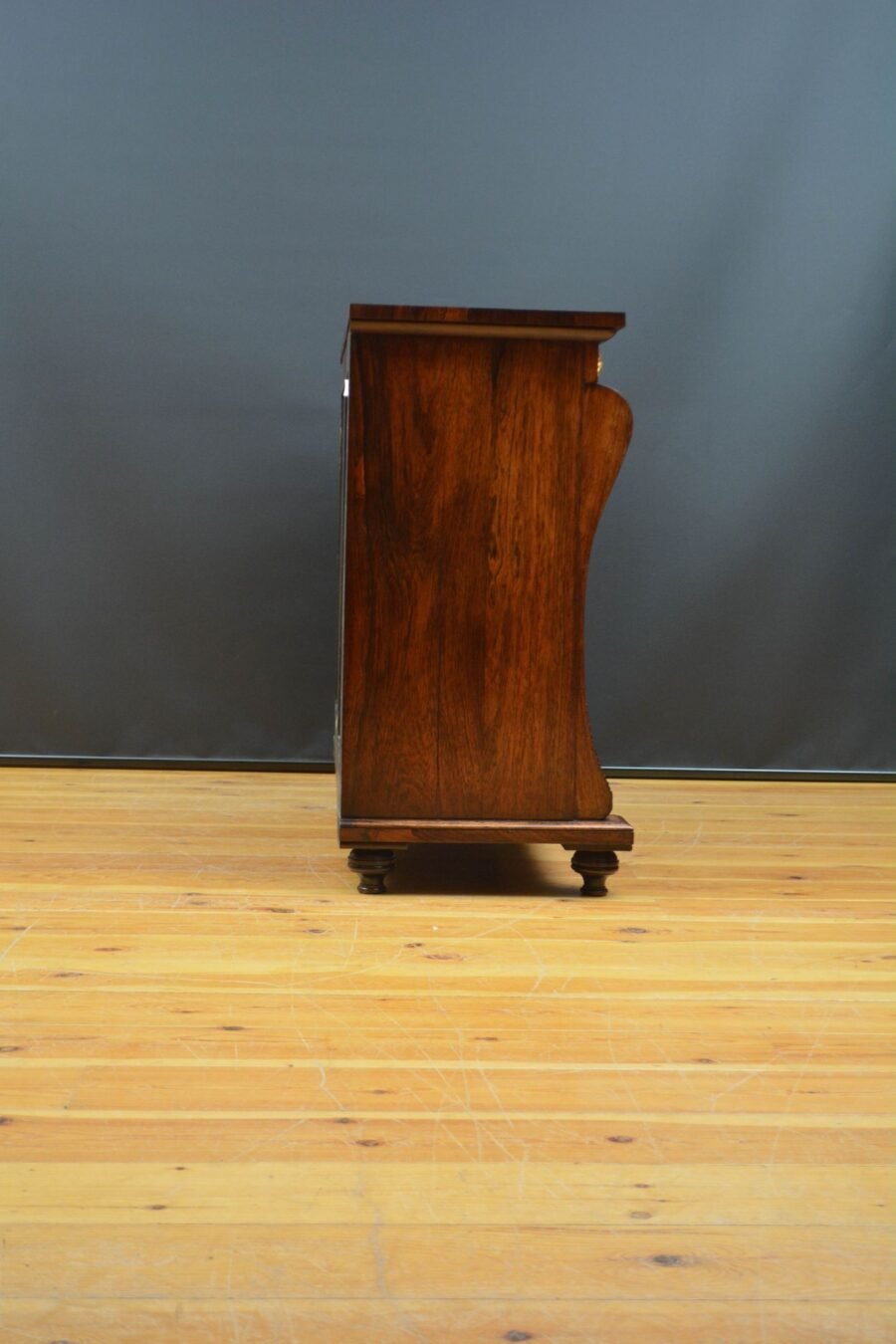 English Regency Low Open Bookcase in Rosewood - Image 15