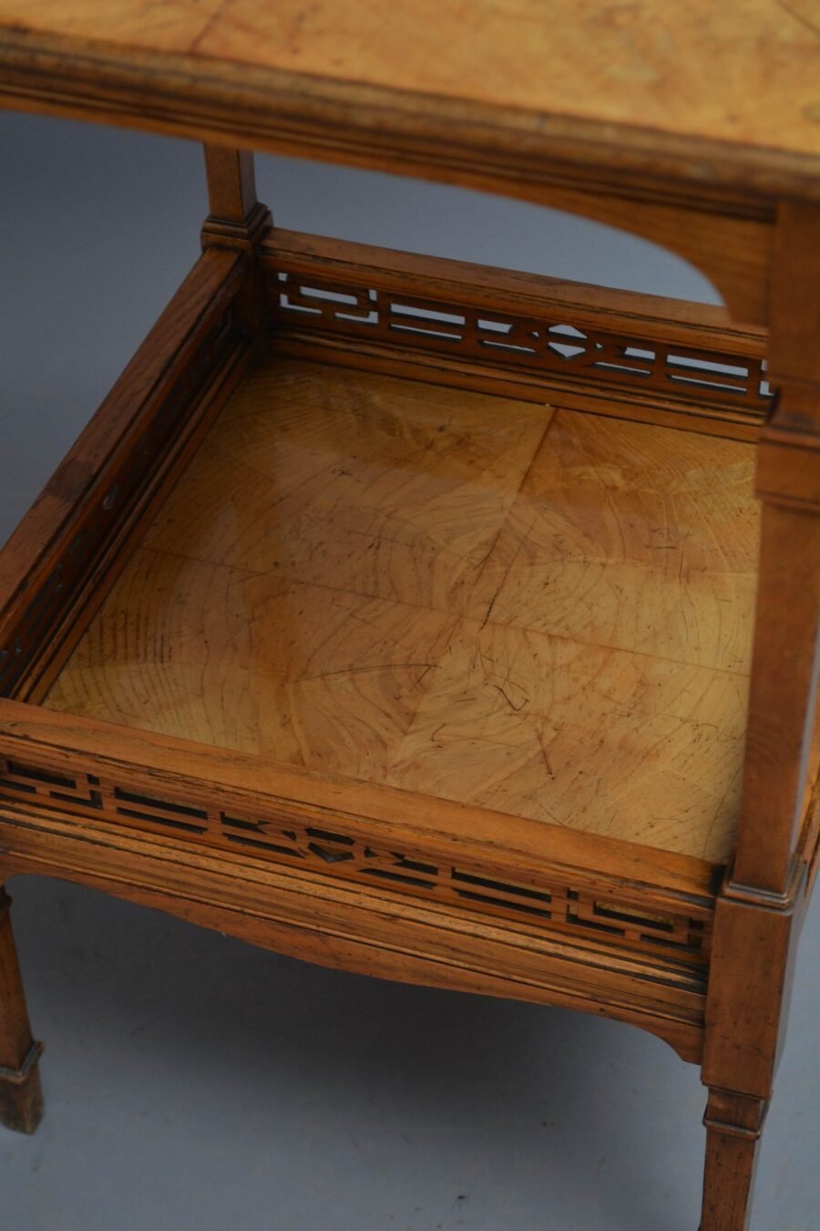 English Victorian Aesthetic Movement Ash Occasional Table - Image 18