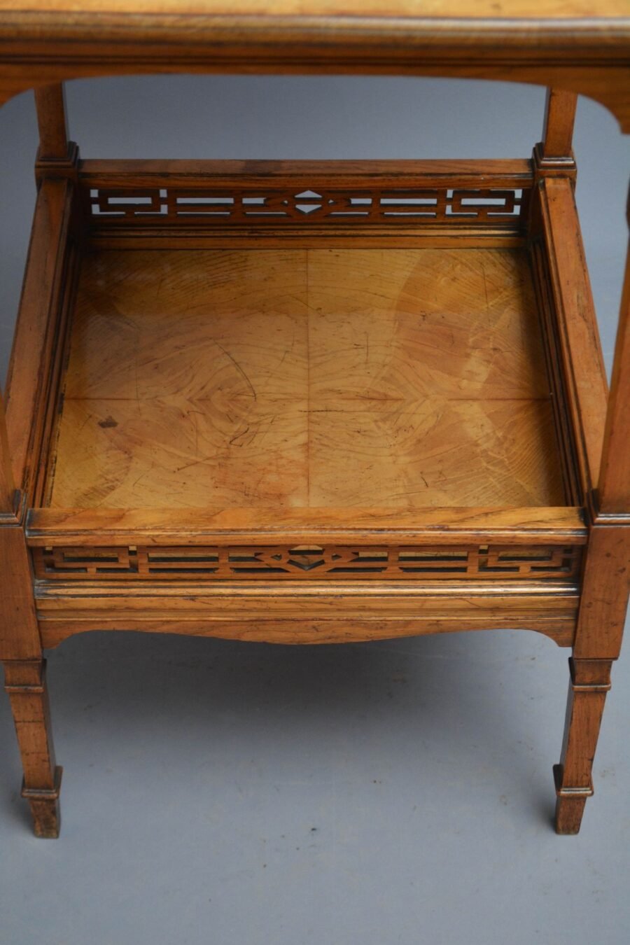 English Victorian Aesthetic Movement Ash Occasional Table - Image 19