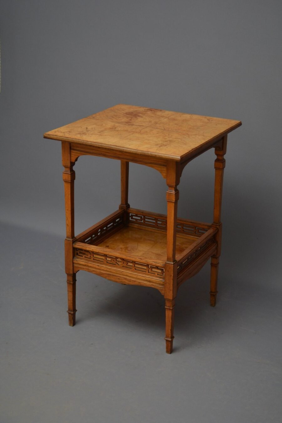 English Victorian Aesthetic Movement Ash Occasional Table - Image 2