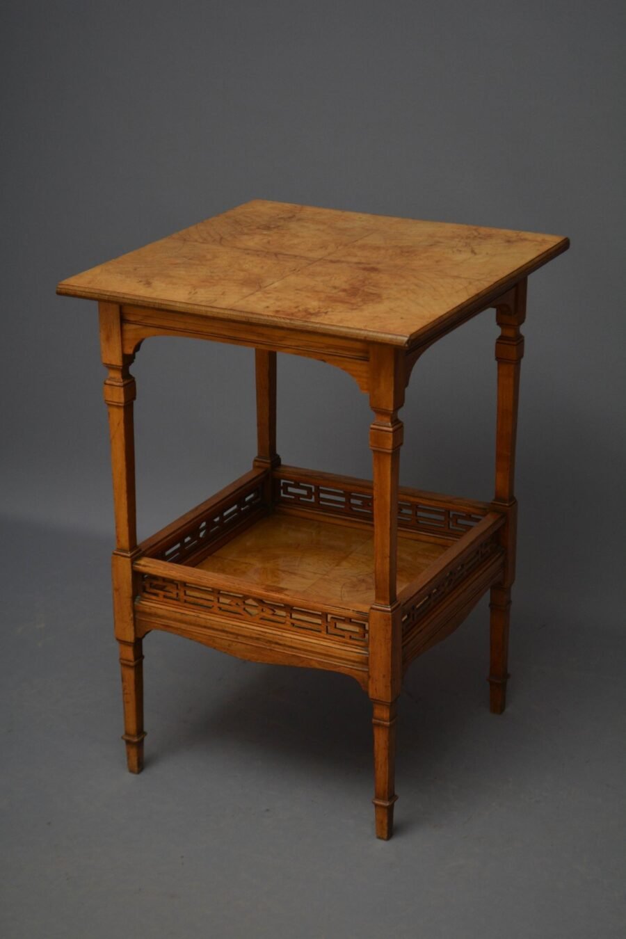 English Victorian Aesthetic Movement Ash Occasional Table - Image 4