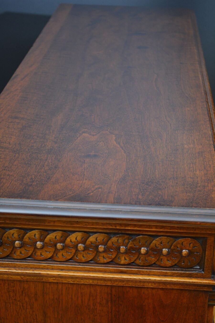 Victorian Solid Walnut Open Fronted Bookcase - Image 9