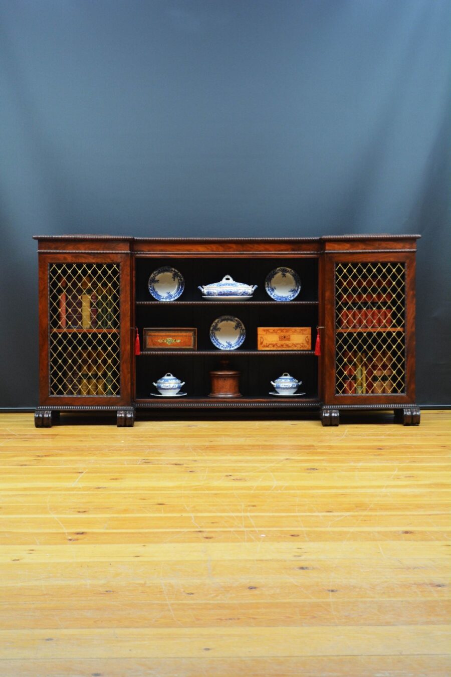 English Regency Mahogany Bookcase or Sideboard in the Manner of Gillows