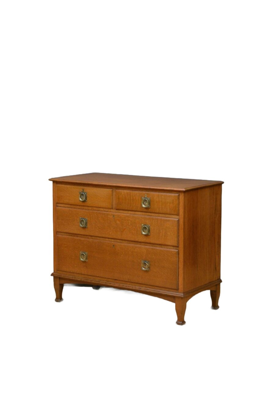 Robinson & Sons Arts and Crafts Solid Oak Low Chest of Drawers