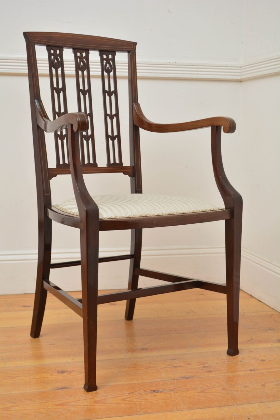 Art Nouveau Mahogany Occasional Chair