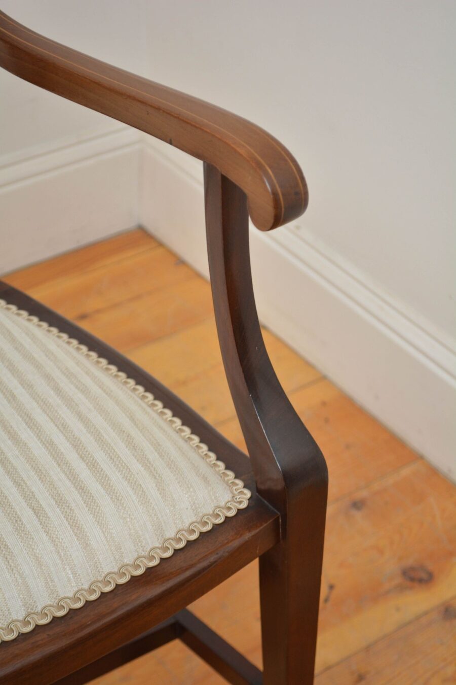 Art Nouveau Mahogany Occasional Chair - Image 11