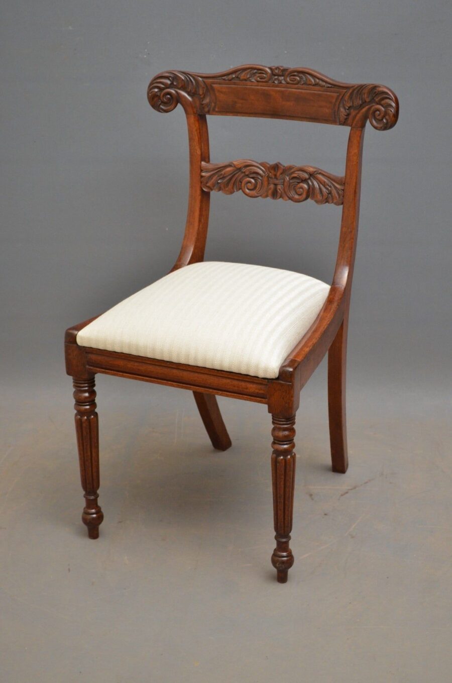 Exceptional Set of 8 William IV Dining Chairs - Image 2