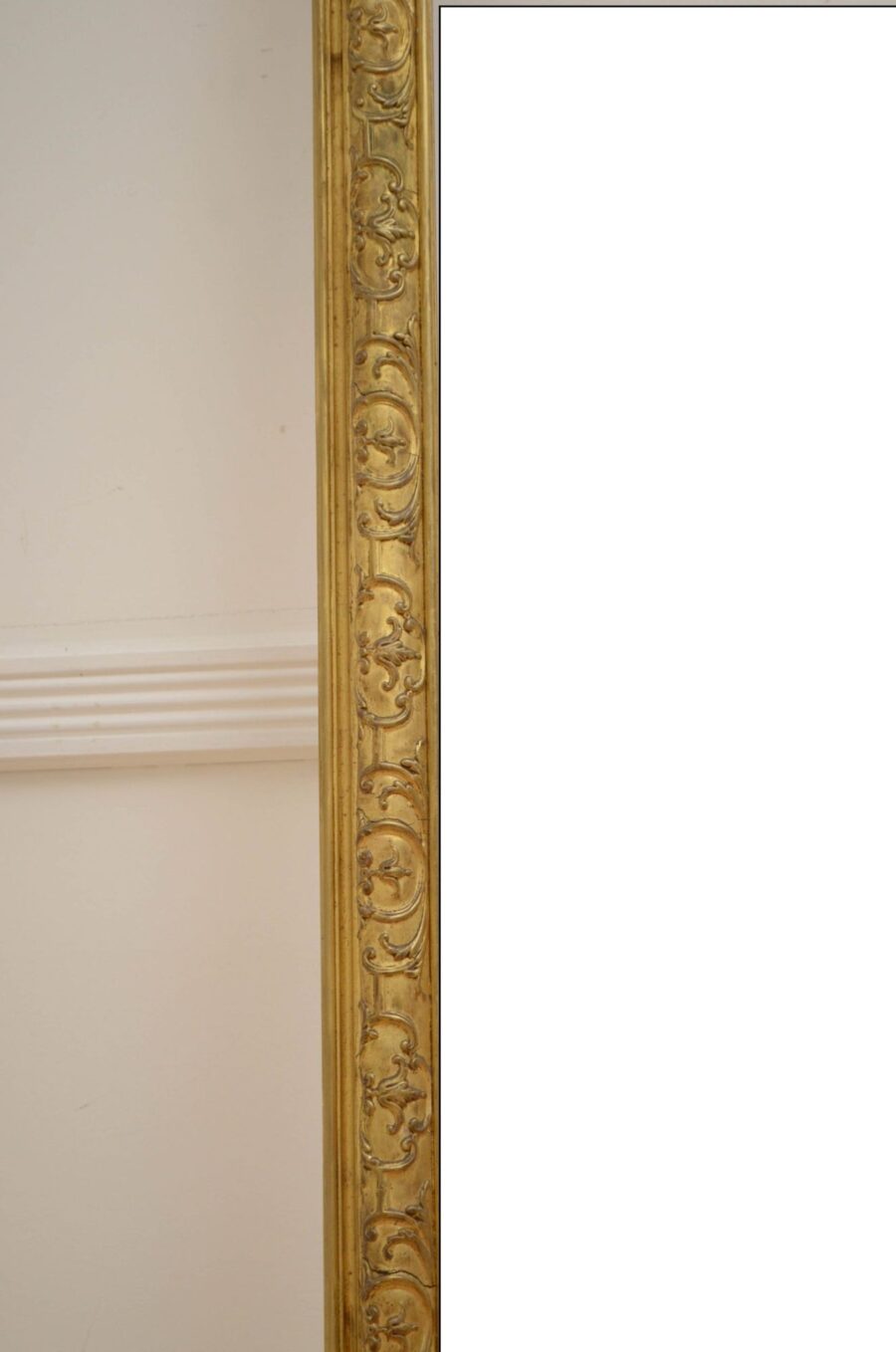 Large 19th Century Giltwood Mirror H202cm - Image 2