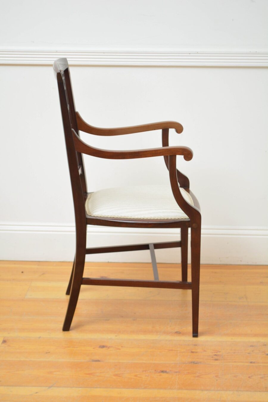 Art Nouveau Mahogany Occasional Chair - Image 4