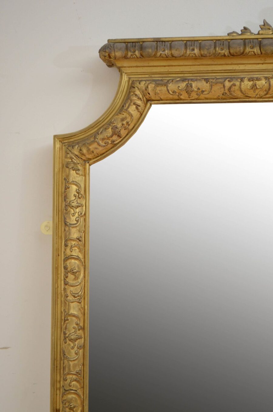 Large 19th Century Giltwood Mirror H202cm - Image 4