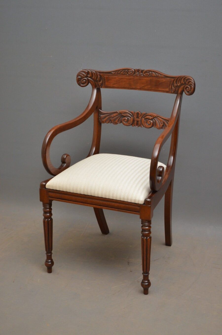 Exceptional Set of 8 William IV Dining Chairs - Image 5