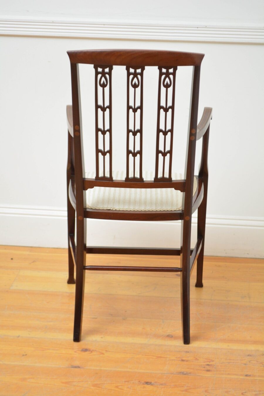 Art Nouveau Mahogany Occasional Chair - Image 5