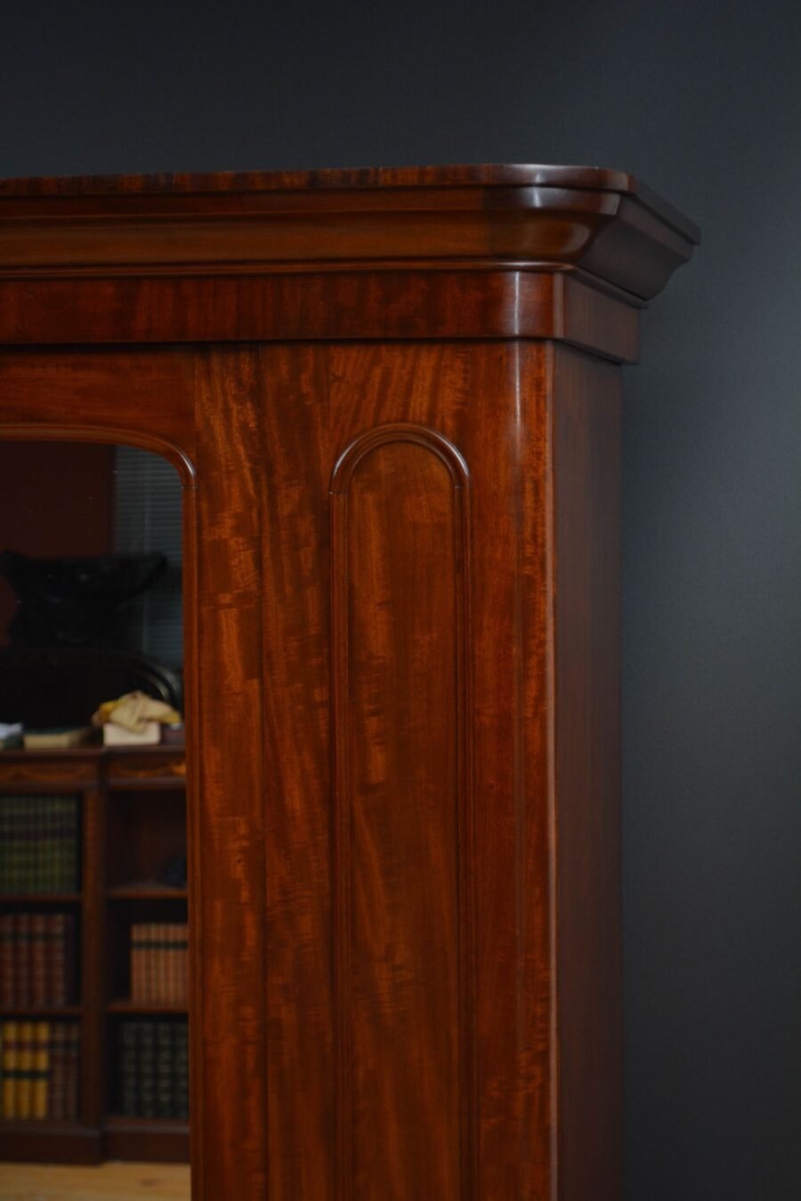 Victorian Figured Mahogany Wardrobe - Image 6