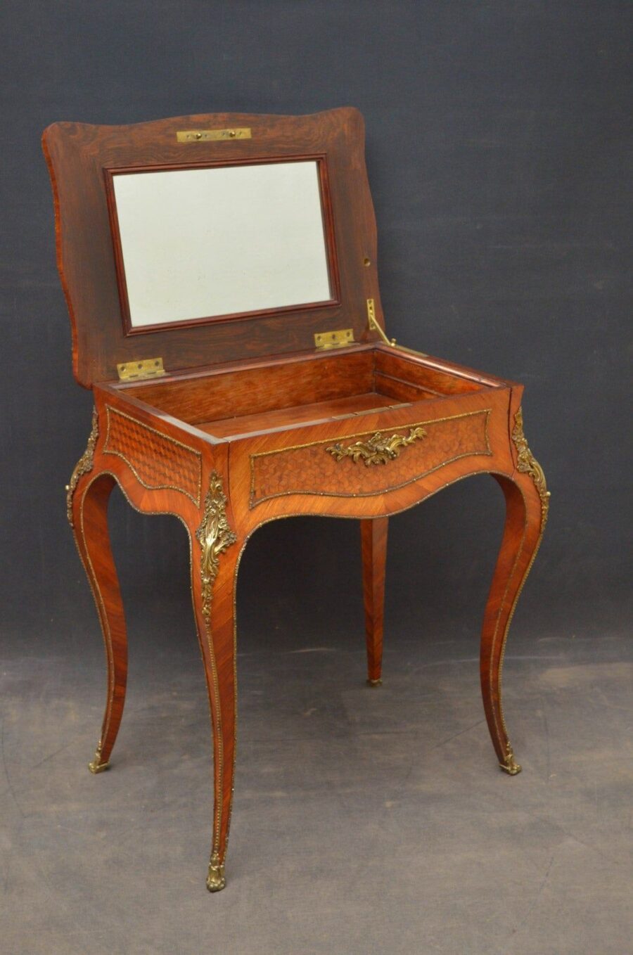 Exceptional Louis XV Design Tulipwood Dressing Table