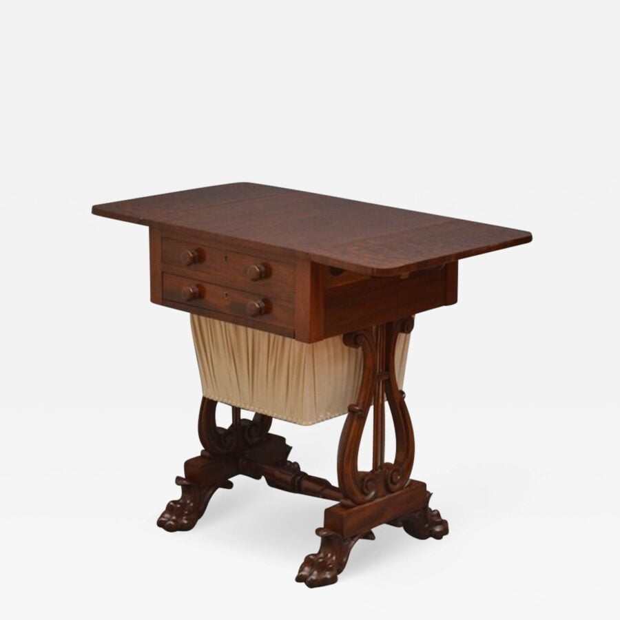 Fabulous Regency Work Table in Mahogany