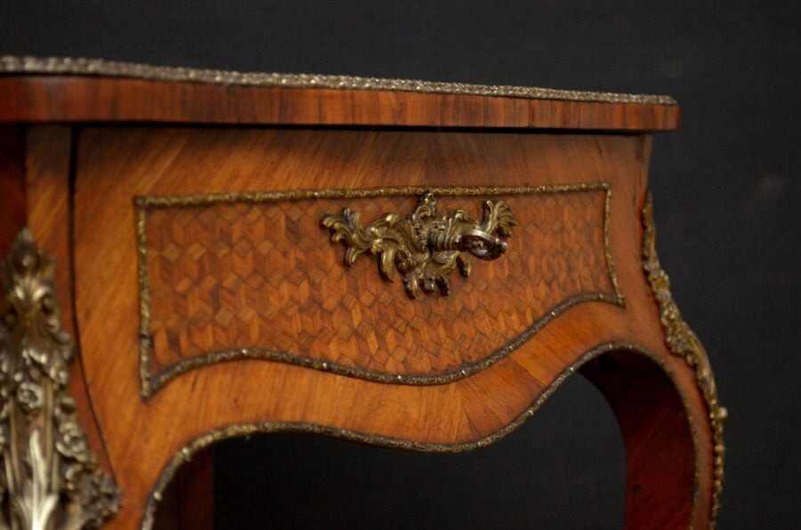 Exceptional Louis XV Design Tulipwood Dressing Table - Image 11