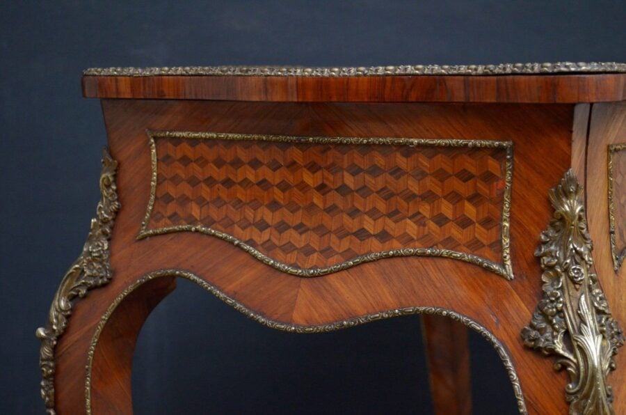 Exceptional Louis XV Design Tulipwood Dressing Table - Image 12