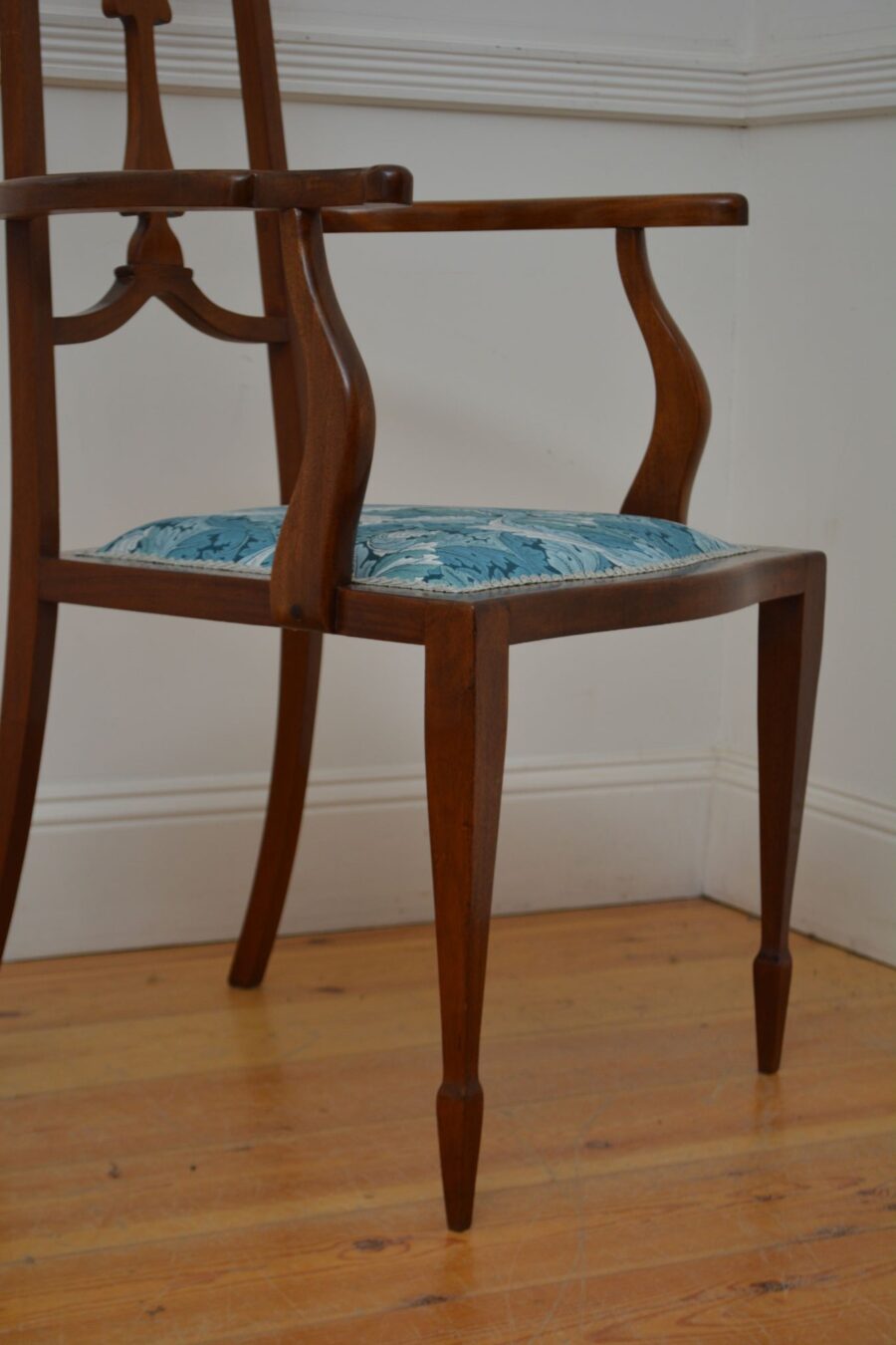 Art Nouveau Mahogany Armchair / Side Chair - Image 13