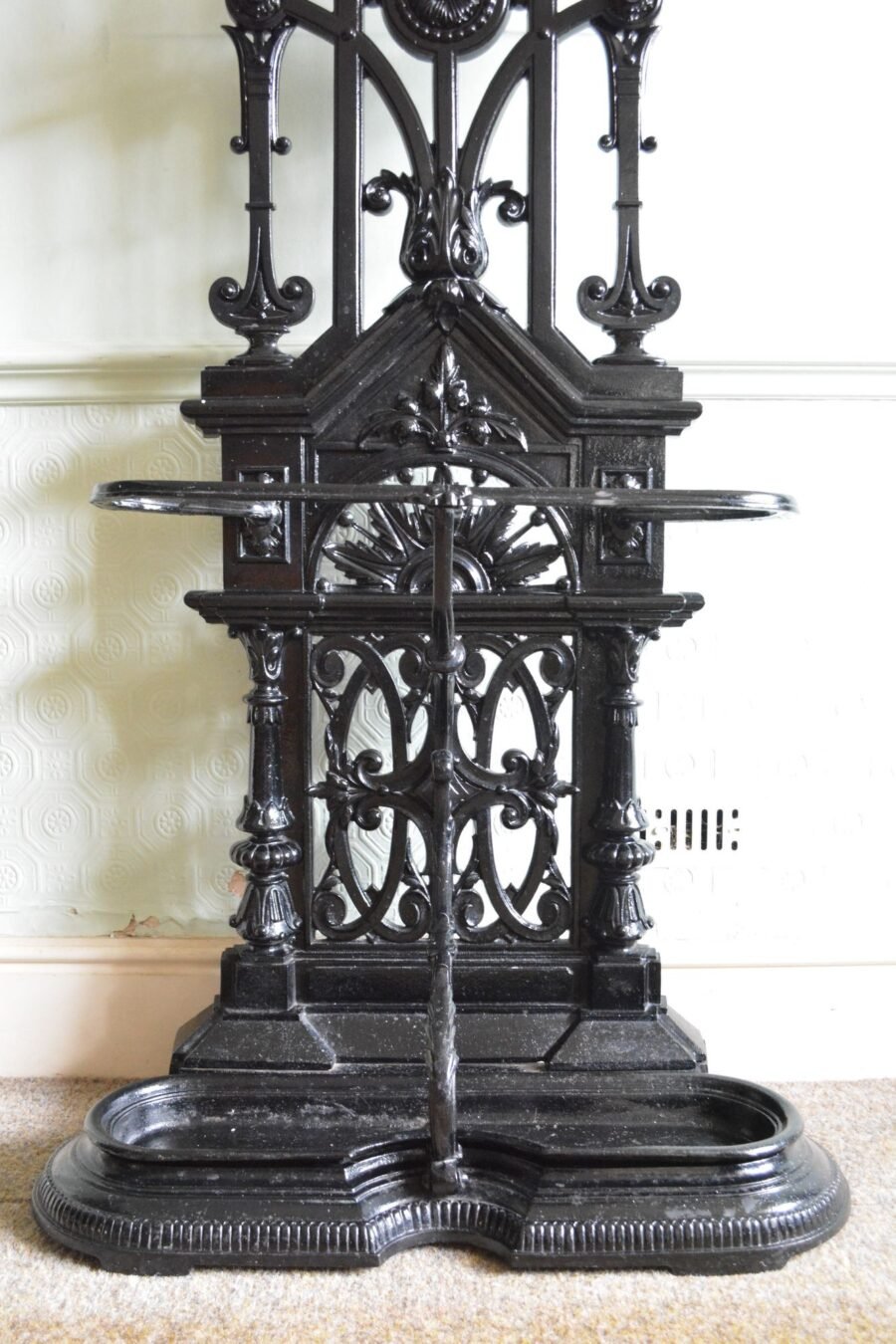 Victorian Cast Iron Hall Stand in the manner of Christopher Dresser - Image 16