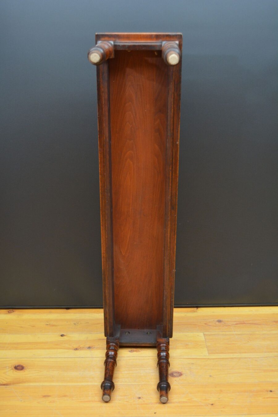 Long English Victorian Solid Walnut Hall Bench - Image 16