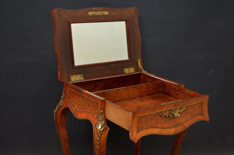 Exceptional Louis XV Design Tulipwood Dressing Table - Image 5