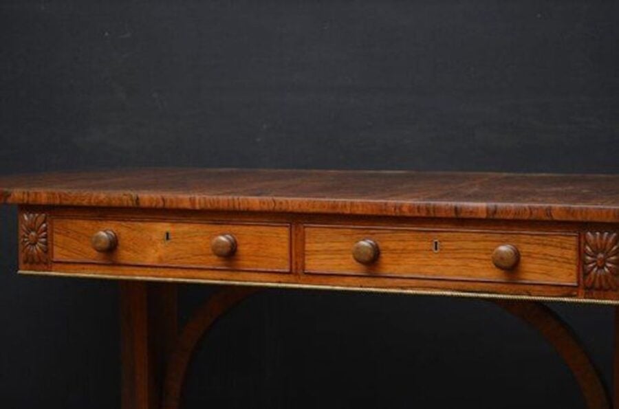 Exceptional Regency Sofa Table in Rosewood - Image 6