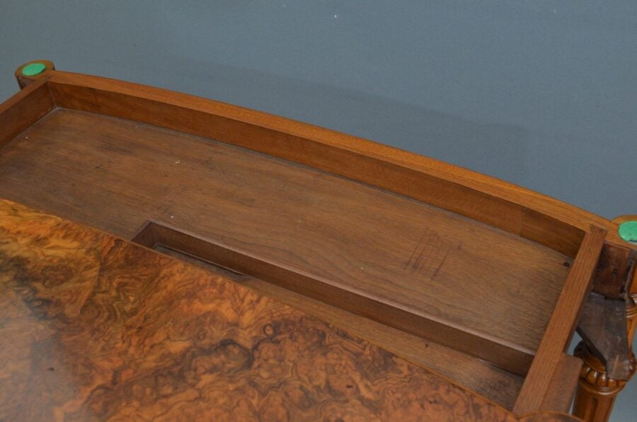 Victorian Burr Walnut Table - Image 6