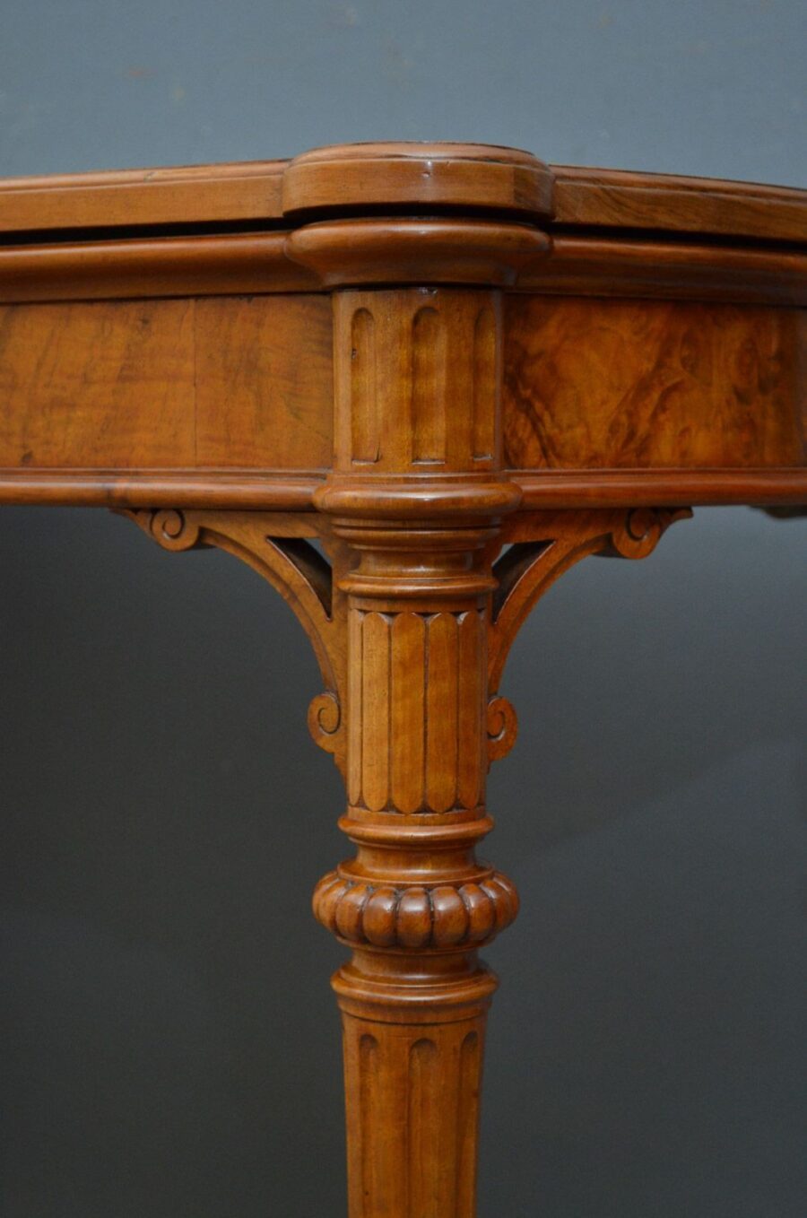 Victorian Burr Walnut Table - Image 7